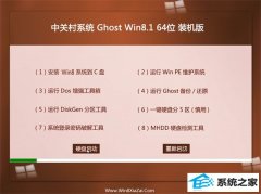 中关村Ghost Win8.1 64位 精简装机版 2022.07